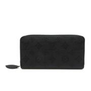 Pre-owned Leather wallets Louis Vuitton Vintage , Black , Dames