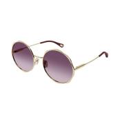 Goud Violet Zonnebril Model Ch0184S Chloé , Yellow , Unisex