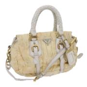 Pre-owned Nylon handbags Prada Vintage , Beige , Dames