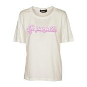 Witte T-shirts en Polos Dsquared2 , White , Dames