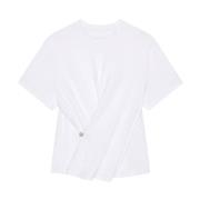 Stijlvolle Cross Over T-Shirt Givenchy , White , Dames