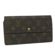 Pre-owned Canvas wallets Louis Vuitton Vintage , Brown , Dames