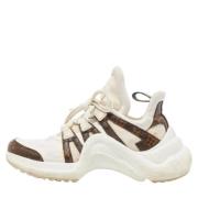 Pre-owned Canvas sneakers Louis Vuitton Vintage , White , Dames