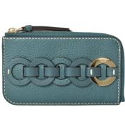 Pre-owned Leather wallets Chloé Pre-owned , Blue , Dames