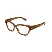 Bruin Frame Zonnebril Gg1597O 003 Gucci , Brown , Unisex