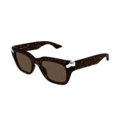 Bruin Havana Zonnebril Am0439S 003 Alexander McQueen , Brown , Heren