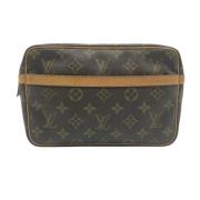 Pre-owned Canvas clutches Louis Vuitton Vintage , Brown , Dames