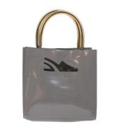 Pre-owned Leather handbags Salvatore Ferragamo Pre-owned , Gray , Dame...