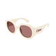 Ivory Red Zonnebril Model 003 Chloé , Beige , Unisex