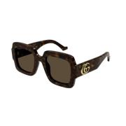 Bruin Havana Zonnebril Gg1547S 002 Gucci , Brown , Dames