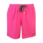 Fuchsia Beach Boxer Shorts Saint Barth , Pink , Heren