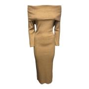 Bruine Boothals Jurk Giulia N Couture , Beige , Dames