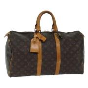 Pre-owned Canvas handbags Louis Vuitton Vintage , Brown , Dames