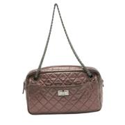 Pre-owned Leather chanel-bags Chanel Vintage , Pink , Dames