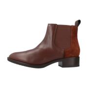 Stijlvolle Chelsea Boots Felicity Geox , Red , Dames