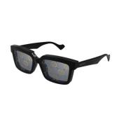 Zwarte Transparante Zonnebril Gg1543S Model Gucci , Black , Heren