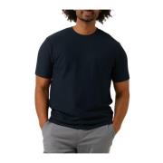 Heren Polo & T-shirts Structuur O-hals Selected Homme , Blue , Heren