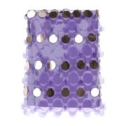 Tweekleurige PVC Mini Rok Paco Rabanne , Purple , Dames