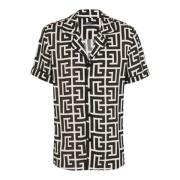 Kortemouw PB Labyrinth pyjama shirt Balmain , Black , Heren