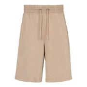 Katoenen Bermuda shorts met vintage borduurwerk Balmain , Beige , Here...