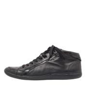 Pre-owned Leather sneakers Prada Vintage , Black , Heren