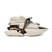 Eenhoorn Lage trainers in neopreen en kalfsleer Balmain , White , Dame...