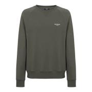 Flocked sweatshirt Balmain , Green , Heren