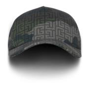 Monogram camouflage print baseball cap Balmain , Green , Heren