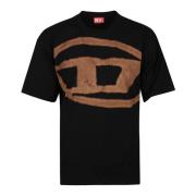 Bleach T-Shirt Diesel , Black , Heren