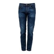 Slim Fit Jeans met Logo Knopen Xagon Man , Blue , Heren