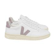 Witte sportieve sneakers met roze details Veja , White , Dames
