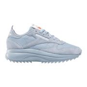 Blauwe Leren Sneaker - Klassiek Dames Reebok , Blue , Dames