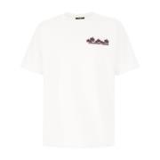 Casual Katoenen T-Shirt Balmain , White , Heren