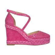 Rhinestone Sleehak Sandaal Alma EN Pena , Pink , Dames