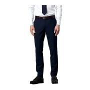 Oslo Perfect Fit Chino Marine Broek Meyer , Blue , Heren