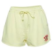 Pre-owned Cotton bottoms Gucci Vintage , Yellow , Dames