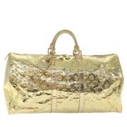 Pre-owned Canvas handbags Louis Vuitton Vintage , Yellow , Dames