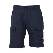 Cargo Shorts in katoenen gabardine Ma.strum , Blue , Heren