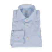 Katoenen Overhemd Lange Mouw Kiton , Blue , Heren