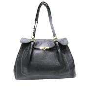 Pre-owned Leather totes Salvatore Ferragamo Pre-owned , Black , Dames