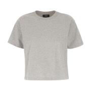Casual Katoenen T-shirt A.p.c. , Gray , Dames