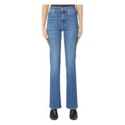 Slim Illusion Eco Enkellaars Jeans 7 For All Mankind , Blue , Dames