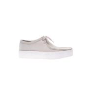 Witte Wallabee Cup bootschoenen Clarks , White , Heren