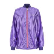 Oversize Paarse Polyester Sweatshirt Khrisjoy , Purple , Dames