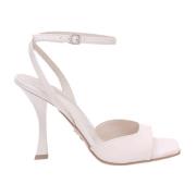 Beige Lakleren Sandaal Sergio Levantesi , Beige , Dames