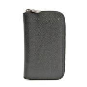 Pre-owned Leather wallets Louis Vuitton Vintage , Black , Dames