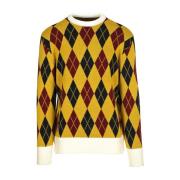 Argyle Sweater Lc23 , Multicolor , Dames