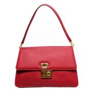 Pre-owned Leather shoulder-bags Dolce & Gabbana Pre-owned , Red , Dame...