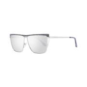 Zilveren Trapezium Zonnebril met Spiegelglazen Guess , Gray , Dames