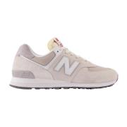 Beige Sneakers van Suède en Stof New Balance , Beige , Dames